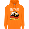 Deutschland Football German Germany Soccer Childrens Kids Hoodie Orange