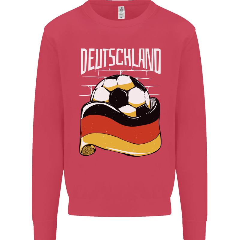 Deutschland Football German Germany Soccer Kids Sweatshirt Jumper Heliconia