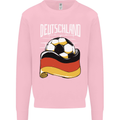 Deutschland Football German Germany Soccer Kids Sweatshirt Jumper Light Pink