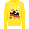 Deutschland Football German Germany Soccer Kids Sweatshirt Jumper Yellow