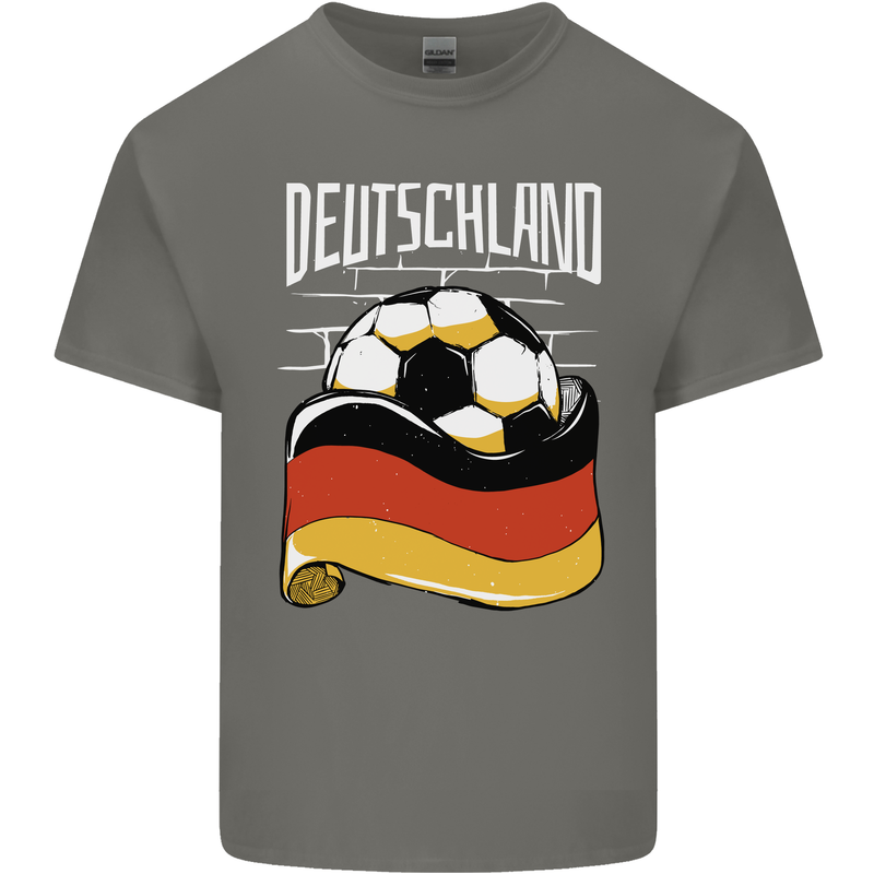 Deutschland Football German Germany Soccer Kids T-Shirt Childrens Charcoal