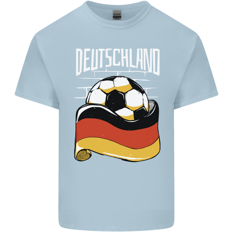 Deutschland Football German Germany Soccer Kids T-Shirt Childrens Light Blue