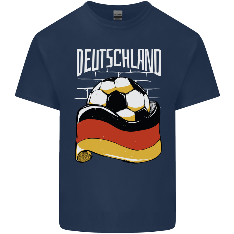Deutschland Football German Germany Soccer Kids T-Shirt Childrens Navy Blue