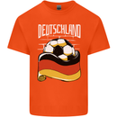 Deutschland Football German Germany Soccer Kids T-Shirt Childrens Orange