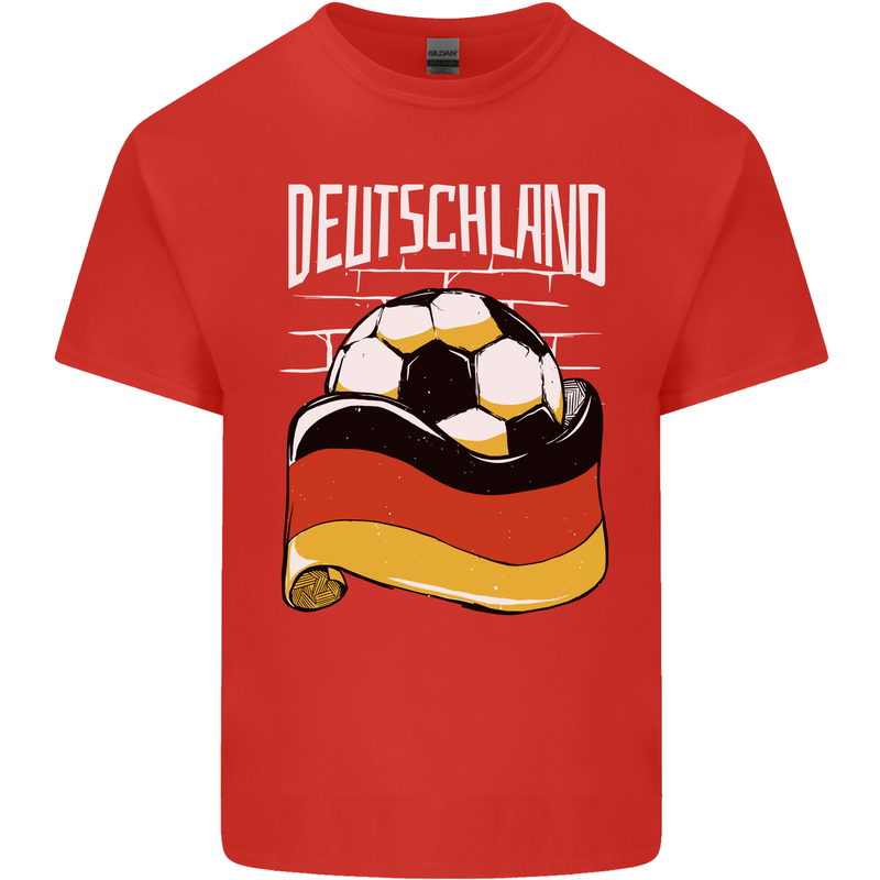 Deutschland Football German Germany Soccer Kids T-Shirt Childrens Red