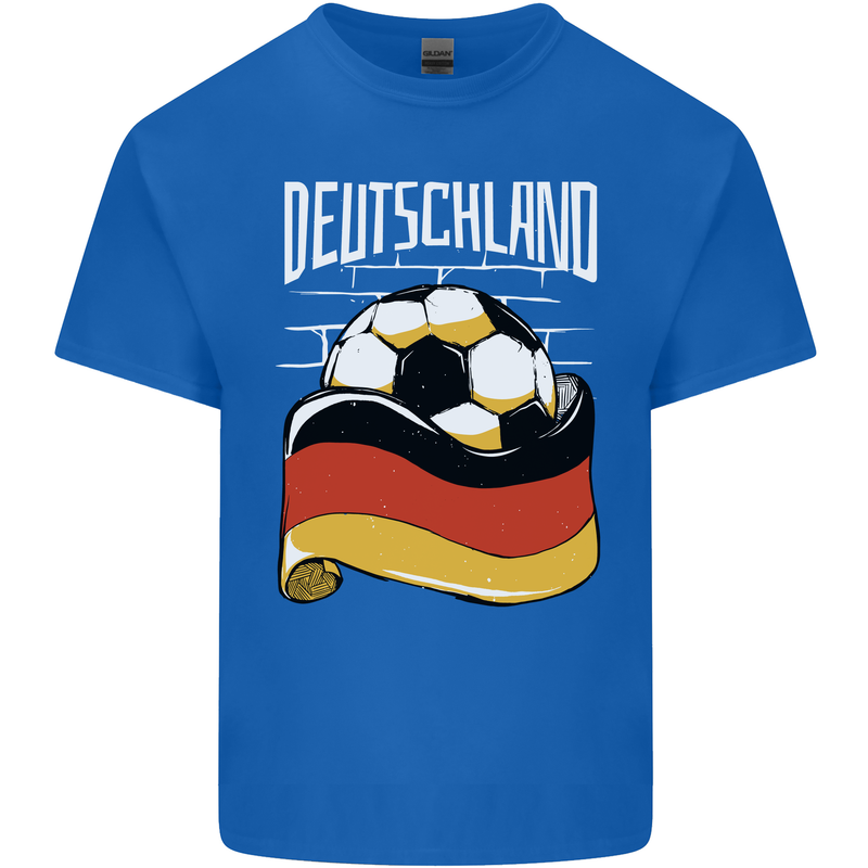 Deutschland Football German Germany Soccer Kids T-Shirt Childrens Royal Blue