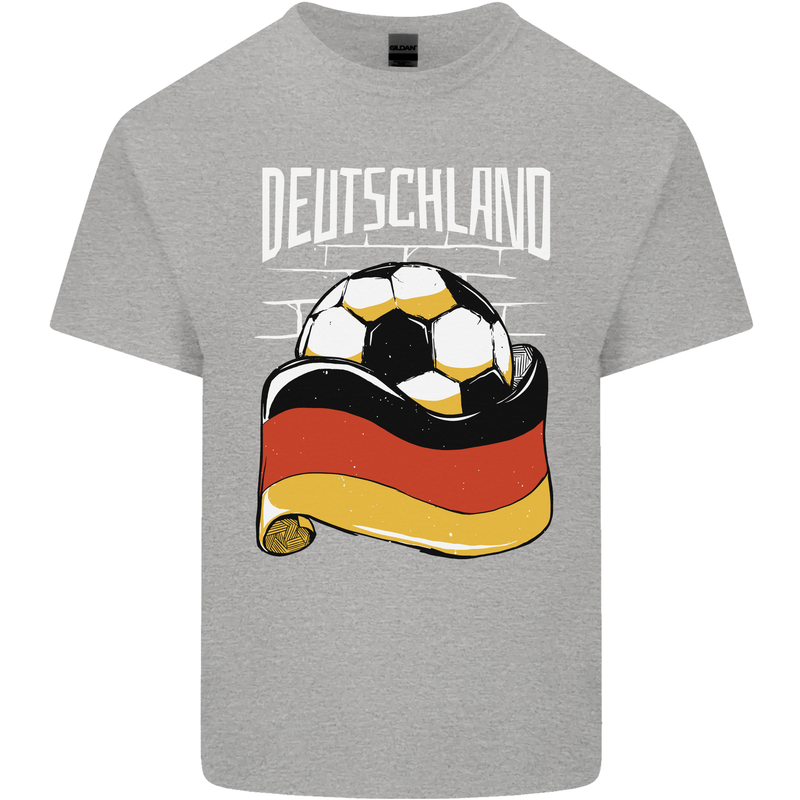 Deutschland Football German Germany Soccer Kids T-Shirt Childrens Sports Grey