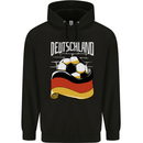 Deutschland Football German Germany Soccer Mens 80% Cotton Hoodie Black