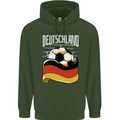 Deutschland Football German Germany Soccer Mens 80% Cotton Hoodie Forest Green