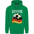 Deutschland Football German Germany Soccer Mens 80% Cotton Hoodie Irish Green