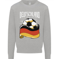 Deutschland Football German Germany Soccer Mens Sweatshirt Jumper Sports Grey