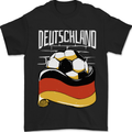 Deutschland Football German Germany Soccer Mens T-Shirt 100% Cotton Black