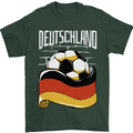 Deutschland Football German Germany Soccer Mens T-Shirt 100% Cotton Forest Green