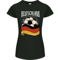 Deutschland Football German Germany Soccer Womens Petite Cut T-Shirt Black