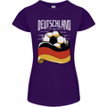 Deutschland Football German Germany Soccer Womens Petite Cut T-Shirt Purple