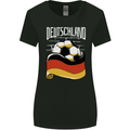 Deutschland Football German Germany Soccer Womens Wider Cut T-Shirt Black