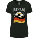 Deutschland Football German Germany Soccer Womens Wider Cut T-Shirt Black