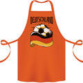 Deutschland Football Germany German Soccer Cotton Apron 100% Organic Orange
