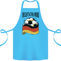 Deutschland Football Germany German Soccer Cotton Apron 100% Organic Turquoise