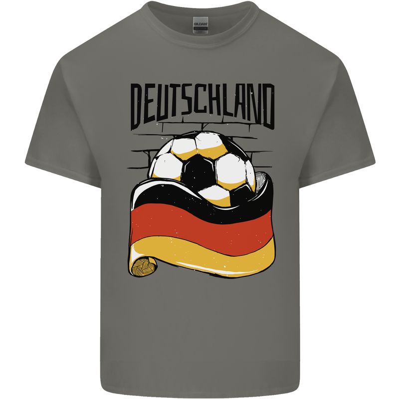 Deutschland Football Germany German Soccer Kids T-Shirt Childrens Charcoal