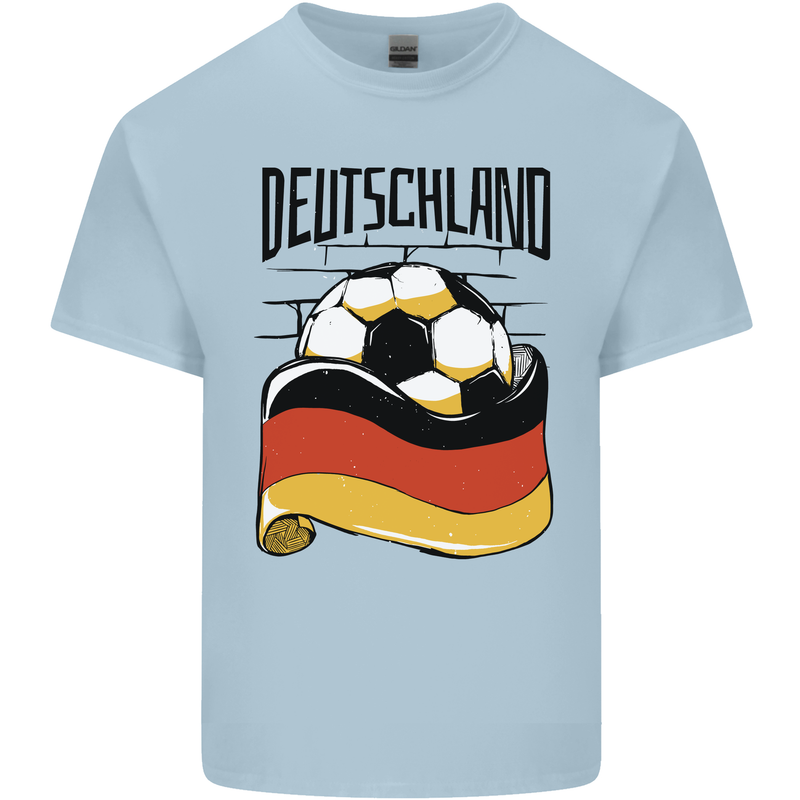 Deutschland Football Germany German Soccer Kids T-Shirt Childrens Light Blue