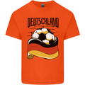 Deutschland Football Germany German Soccer Kids T-Shirt Childrens Orange