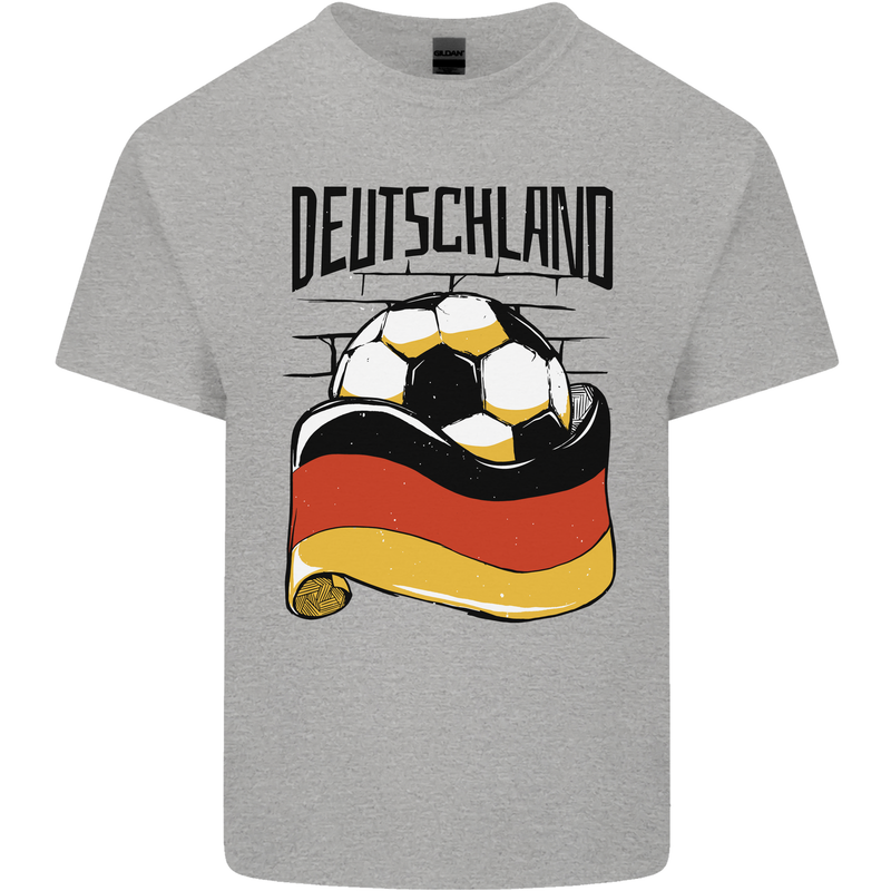 Deutschland Football Germany German Soccer Kids T-Shirt Childrens Sports Grey