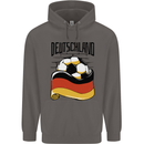 Deutschland Football Germany German Soccer Mens 80% Cotton Hoodie Charcoal