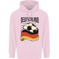 Deutschland Football Germany German Soccer Mens 80% Cotton Hoodie Light Pink