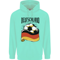 Deutschland Football Germany German Soccer Mens 80% Cotton Hoodie Peppermint