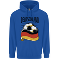 Deutschland Football Germany German Soccer Mens 80% Cotton Hoodie Royal Blue