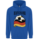 Deutschland Football Germany German Soccer Mens 80% Cotton Hoodie Royal Blue