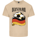 Deutschland Football Germany German Soccer Mens Cotton T-Shirt Tee Top Sand