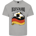 Deutschland Football Germany German Soccer Mens Cotton T-Shirt Tee Top Sports Grey