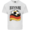 Deutschland Football Germany German Soccer Mens Cotton T-Shirt Tee Top White