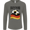 Deutschland Football Germany German Soccer Mens Long Sleeve T-Shirt Charcoal