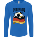 Deutschland Football Germany German Soccer Mens Long Sleeve T-Shirt Royal Blue