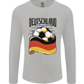 Deutschland Football Germany German Soccer Mens Long Sleeve T-Shirt Sports Grey