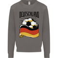 Deutschland Football Germany German Soccer Mens Sweatshirt Jumper Charcoal