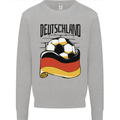 Deutschland Football Germany German Soccer Mens Sweatshirt Jumper Sports Grey