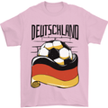 Deutschland Football Germany German Soccer Mens T-Shirt 100% Cotton Light Pink