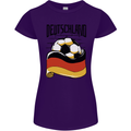 Deutschland Football Germany German Soccer Womens Petite Cut T-Shirt Purple