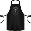 Devil Lion Skull Fantasy Demon Cotton Apron 100% Organic Black
