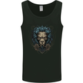 Devil Lion Skull Fantasy Demon Mens Vest Tank Top Black