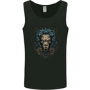 Devil Lion Skull Fantasy Demon Mens Vest Tank Top Black
