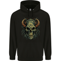 Devil Skull Demon Grim Reaper Satan Childrens Kids Hoodie Black