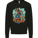 Dia de Los Muertos Day of the Dead Sugar Skull Mens Sweatshirt Jumper Black