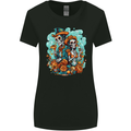 Dia de Los Muertos Day of the Dead Sugar Skull Womens Wider Cut T-Shirt Black