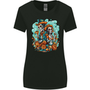 Dia de Los Muertos Day of the Dead Sugar Skull Womens Wider Cut T-Shirt Black
