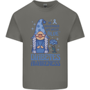 Diabetes Awareness We Wear Blue Gnome Mens Cotton T-Shirt Tee Top Charcoal